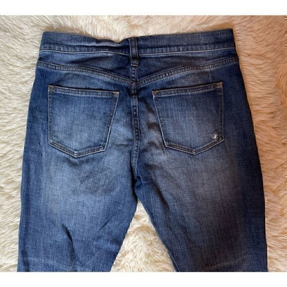 EUC J Crew Distressed Straight Leg Jeans Size 4 - Picture 5 of 9